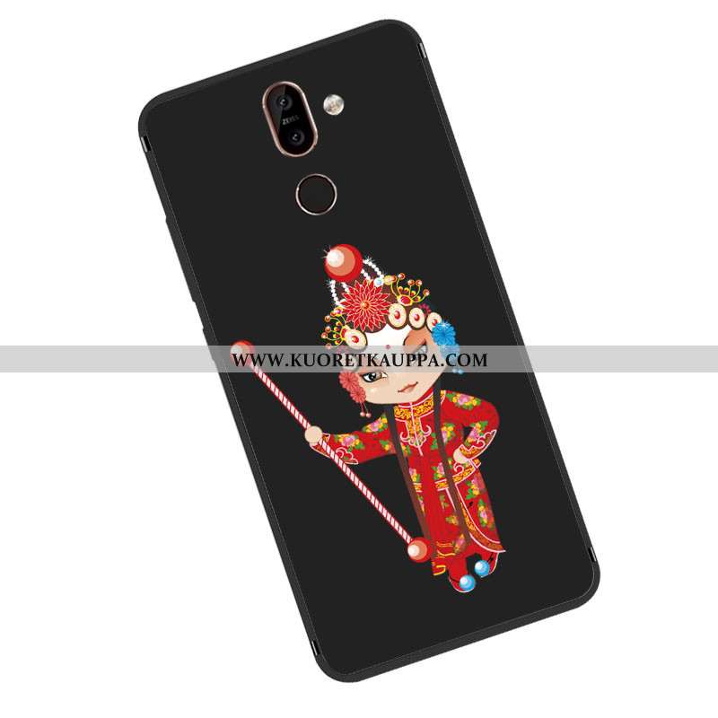 Kuori Nokia 7 Plus, Kuoret Nokia 7 Plus, Kotelo Nokia 7 Plus Suojaus Pesty Suede Murtumaton Puhelime