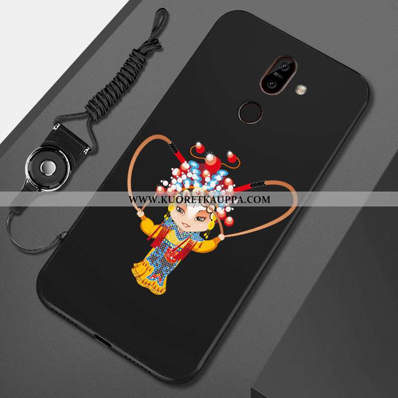 Kuori Nokia 7 Plus, Kuoret Nokia 7 Plus, Kotelo Nokia 7 Plus Suojaus Pesty Suede Murtumaton Puhelime