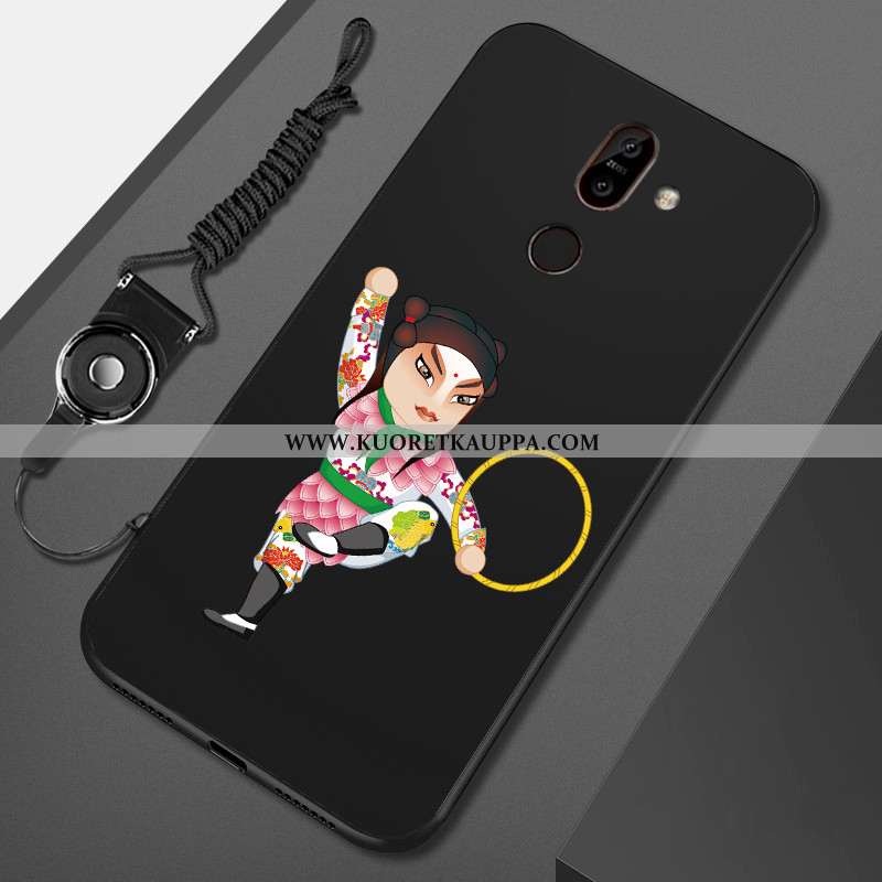 Kuori Nokia 7 Plus, Kuoret Nokia 7 Plus, Kotelo Nokia 7 Plus Suojaus Pesty Suede Murtumaton Puhelime
