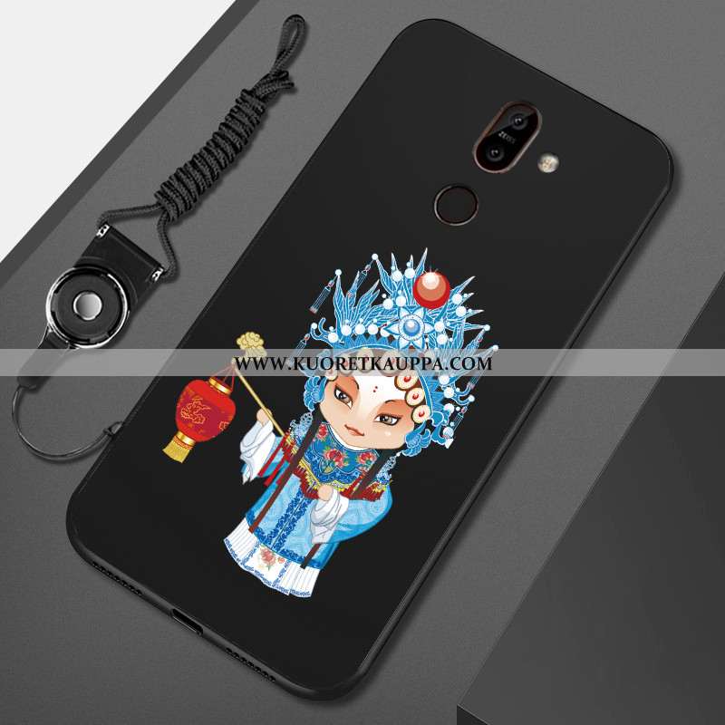 Kuori Nokia 7 Plus, Kuoret Nokia 7 Plus, Kotelo Nokia 7 Plus Suojaus Pesty Suede Murtumaton Puhelime