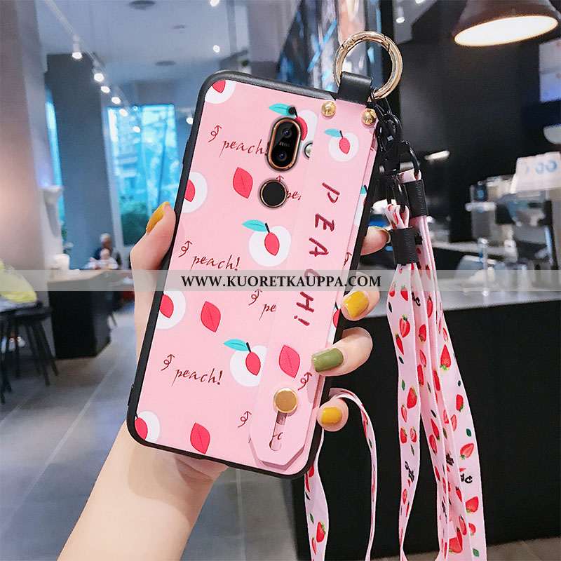 Kuori Nokia 7 Plus, Kuoret Nokia 7 Plus, Kotelo Nokia 7 Plus Suojaus Ripustettavat Koristeet Silikon