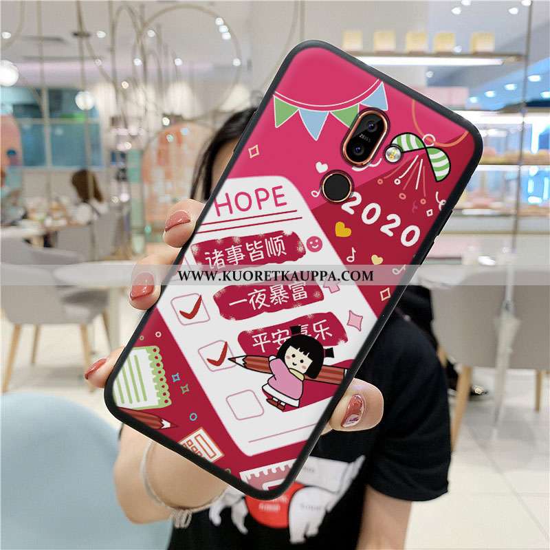 Kuori Nokia 7 Plus, Kuoret Nokia 7 Plus, Kotelo Nokia 7 Plus Suojaus Sarjakuva Puhelimen All Inclusi