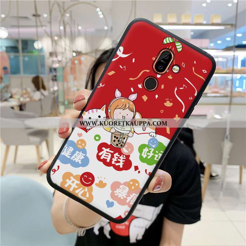 Kuori Nokia 7 Plus, Kuoret Nokia 7 Plus, Kotelo Nokia 7 Plus Suojaus Sarjakuva Puhelimen All Inclusi