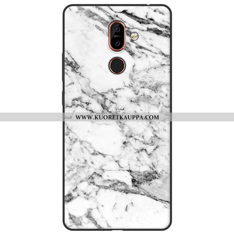 Kuori Nokia 7 Plus, Kuoret Nokia 7 Plus, Kotelo Nokia 7 Plus Vuosikerta Puu Silikoni Pehmeä Neste Ke