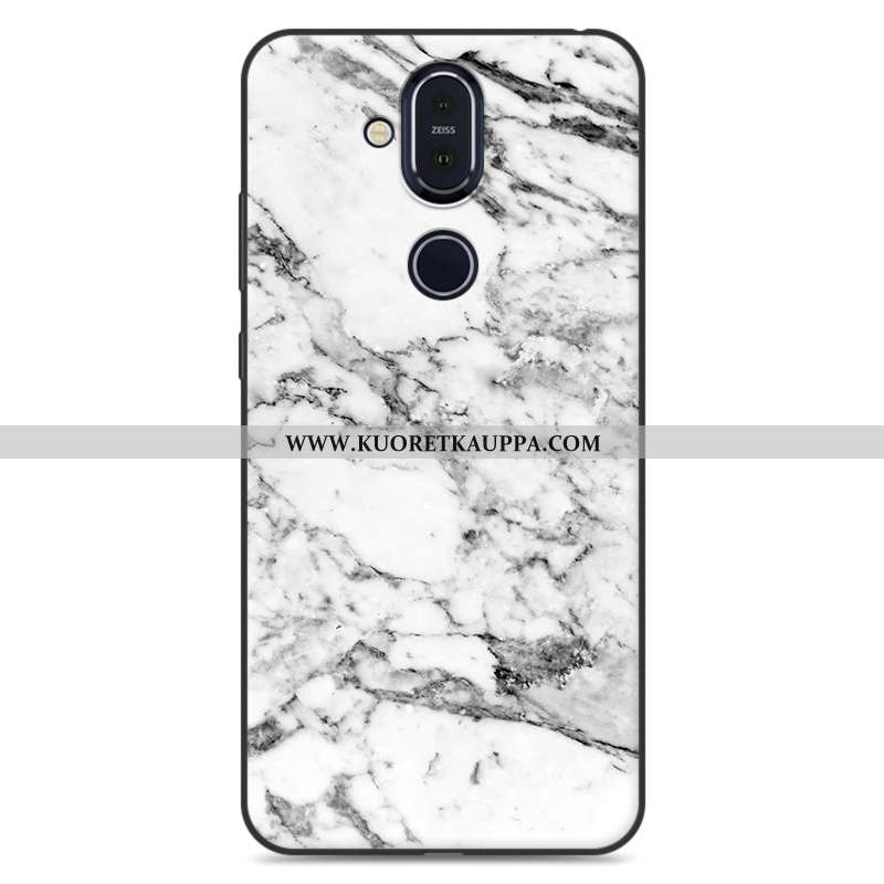 Kuori Nokia 8.1, Kuoret Nokia 8.1, Kotelo Nokia 8.1 Persoonallisuus Luova L Puhelimen Maalaus Valkoi