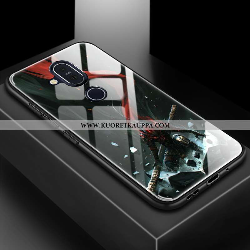 Kuori Nokia 8.1, Kuoret Nokia 8.1, Kotelo Nokia 8.1 Suojaus Lasi 2020 Muokata Sininen
