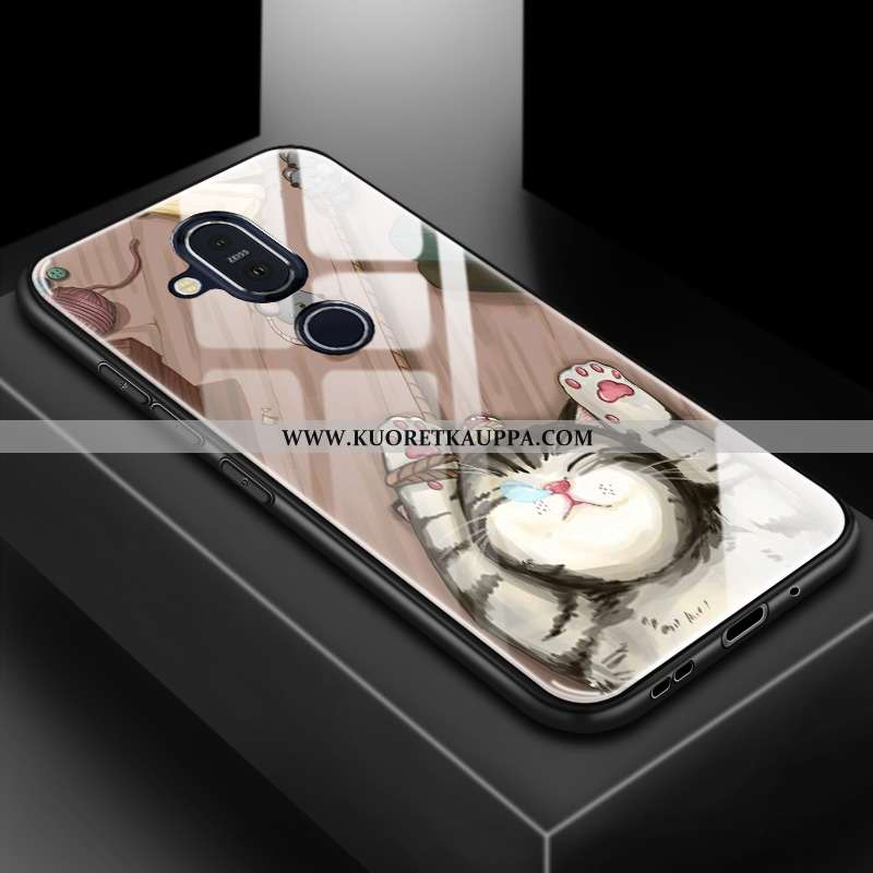 Kuori Nokia 8.1, Kuoret Nokia 8.1, Kotelo Nokia 8.1 Suojaus Lasi 2020 Muokata Sininen