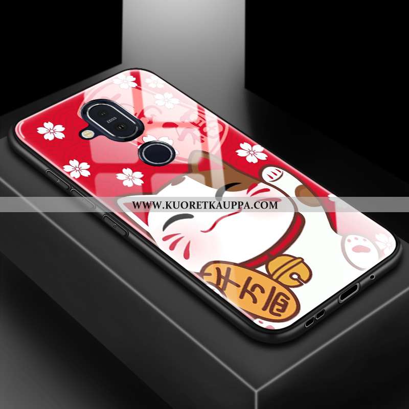 Kuori Nokia 8.1, Kuoret Nokia 8.1, Kotelo Nokia 8.1 Suojaus Lasi 2020 Muokata Sininen