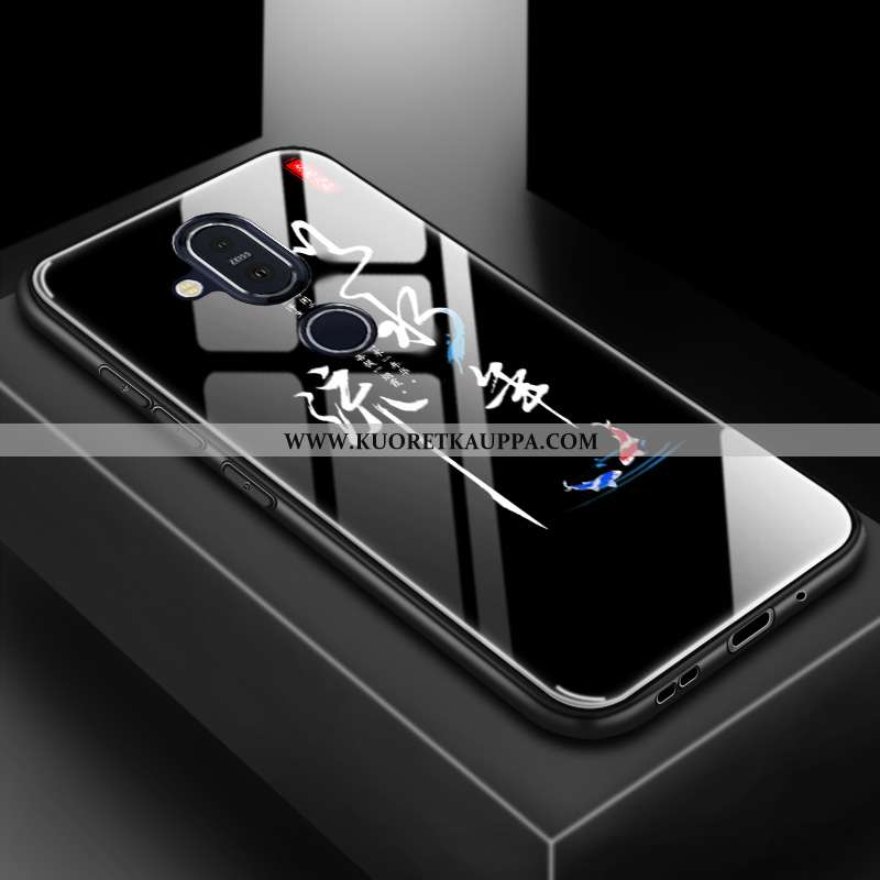 Kuori Nokia 8.1, Kuoret Nokia 8.1, Kotelo Nokia 8.1 Suojaus Lasi 2020 Muokata Sininen