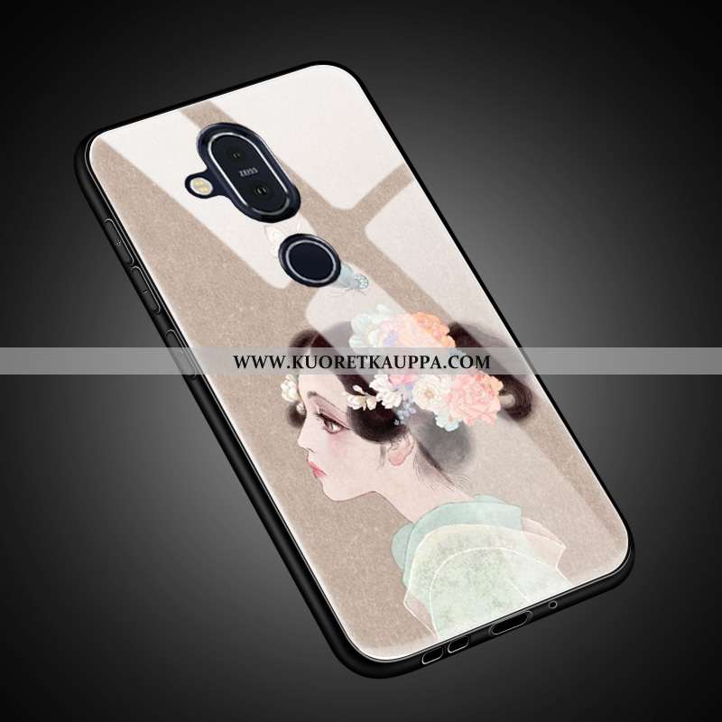 Kuori Nokia 8.1, Kuoret Nokia 8.1, Kotelo Nokia 8.1 Suojaus Lasi Suuntaus All Inclusive Ihana Kultai