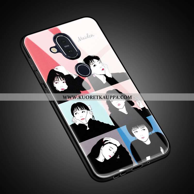 Kuori Nokia 8.1, Kuoret Nokia 8.1, Kotelo Nokia 8.1 Suojaus Lasi Suuntaus All Inclusive Ihana Kultai