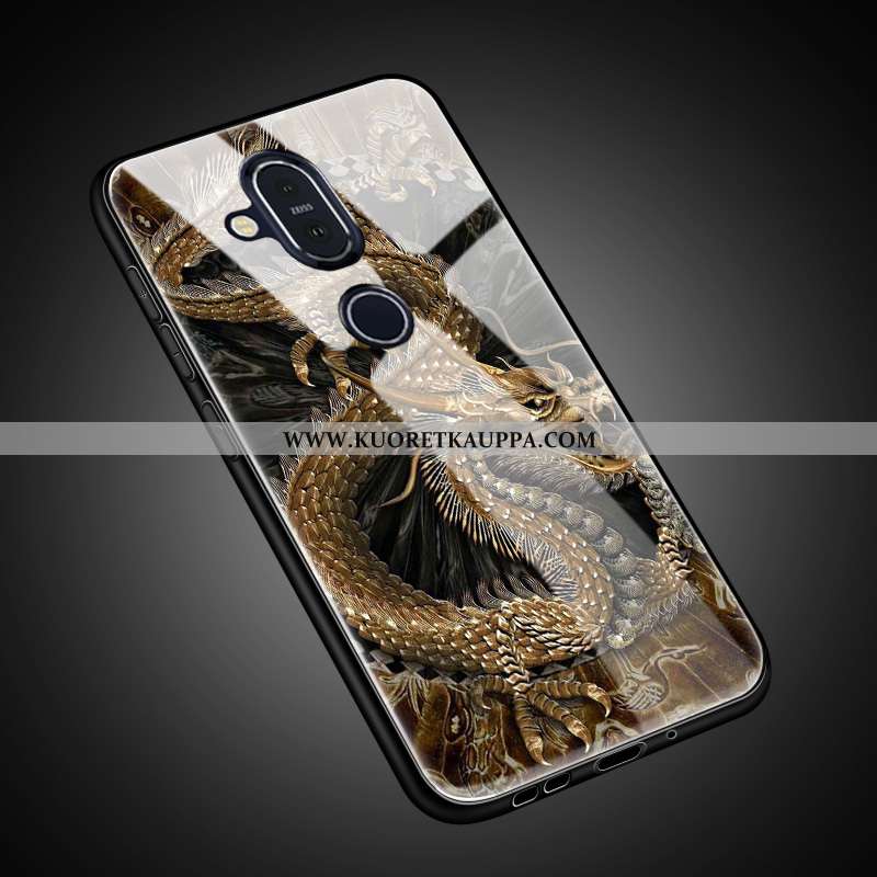 Kuori Nokia 8.1, Kuoret Nokia 8.1, Kotelo Nokia 8.1 Suojaus Lasi Suuntaus All Inclusive Ihana Kultai