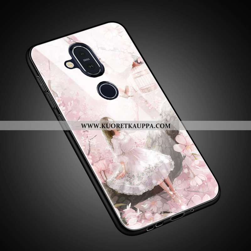 Kuori Nokia 8.1, Kuoret Nokia 8.1, Kotelo Nokia 8.1 Suojaus Lasi Suuntaus All Inclusive Ihana Kultai