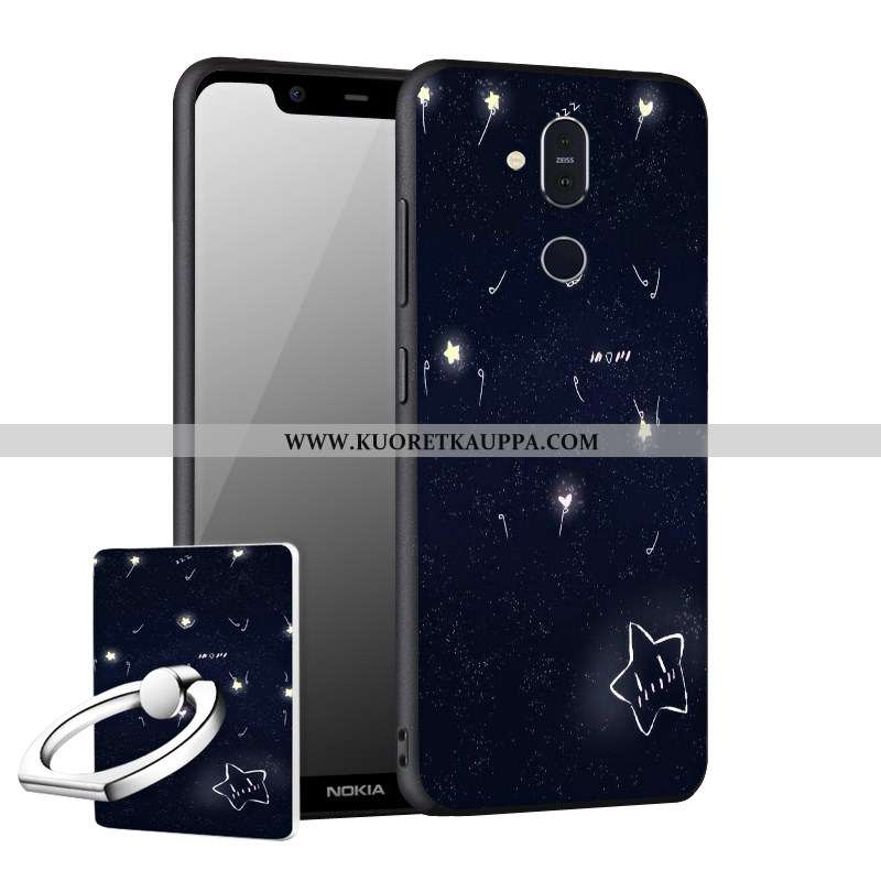 Kuori Nokia 8.1, Kuoret Nokia 8.1, Kotelo Nokia 8.1 Suojaus Pesty Suede Puhelimen Murtumaton Uusi Mu