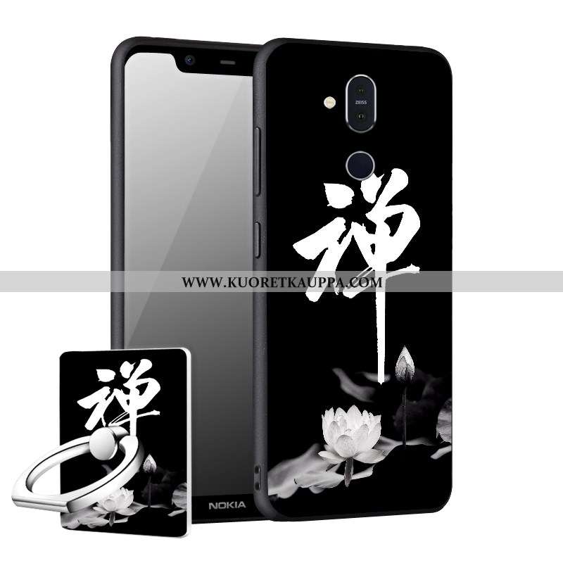 Kuori Nokia 8.1, Kuoret Nokia 8.1, Kotelo Nokia 8.1 Suojaus Pesty Suede Puhelimen Murtumaton Uusi Mu