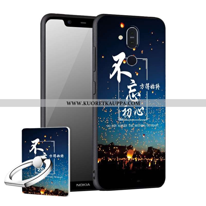 Kuori Nokia 8.1, Kuoret Nokia 8.1, Kotelo Nokia 8.1 Suojaus Pesty Suede Puhelimen Murtumaton Uusi Mu