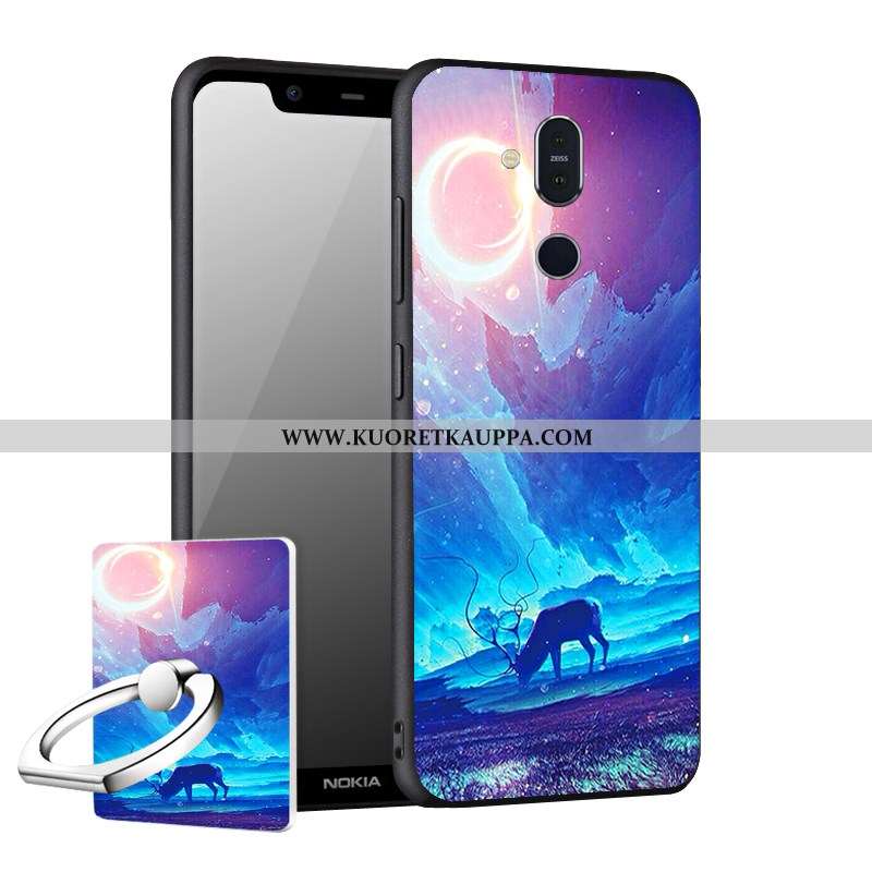 Kuori Nokia 8.1, Kuoret Nokia 8.1, Kotelo Nokia 8.1 Suojaus Pesty Suede Puhelimen Murtumaton Uusi Mu