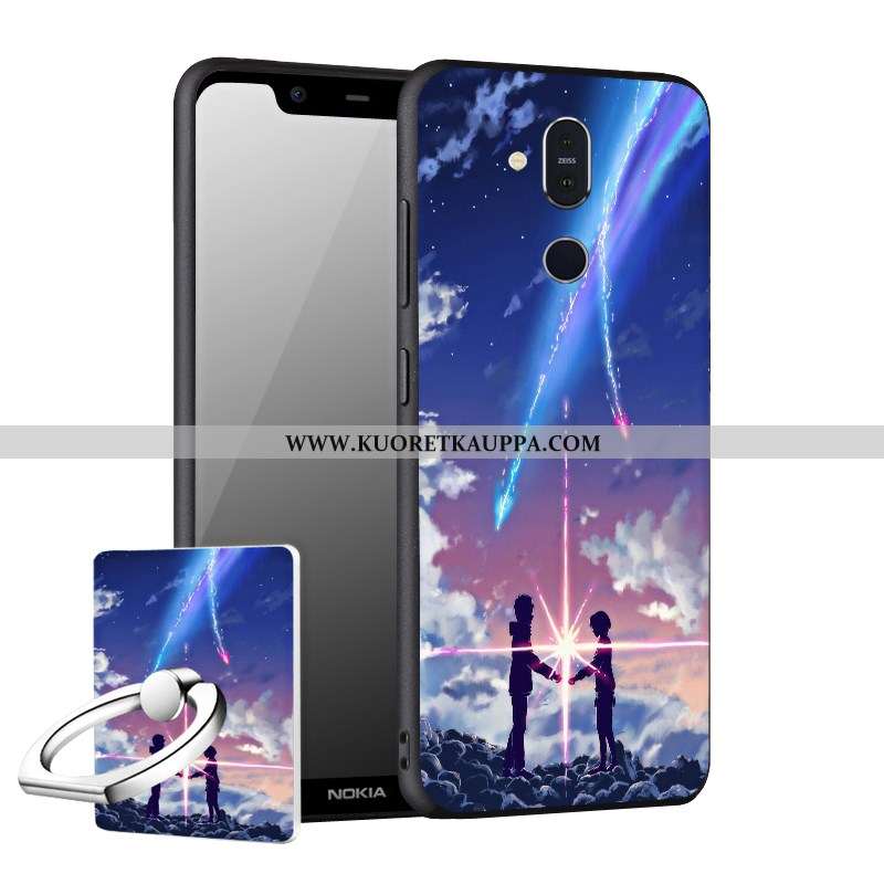 Kuori Nokia 8.1, Kuoret Nokia 8.1, Kotelo Nokia 8.1 Suojaus Pesty Suede Puhelimen Murtumaton Uusi Mu