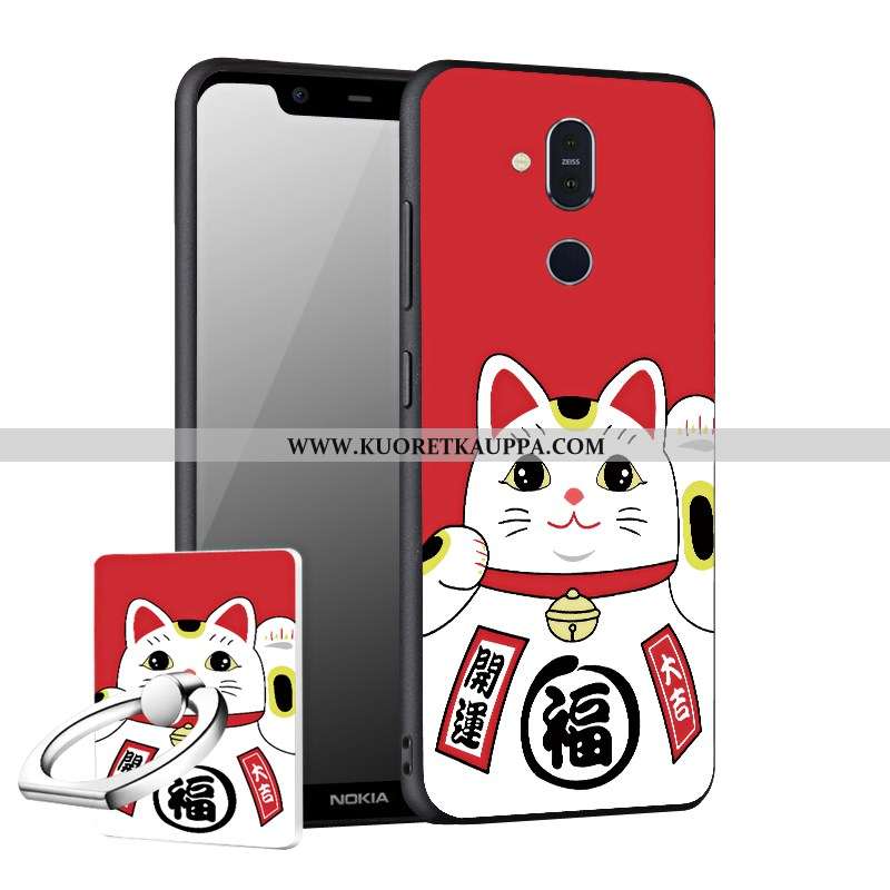 Kuori Nokia 8.1, Kuoret Nokia 8.1, Kotelo Nokia 8.1 Suojaus Pesty Suede Puhelimen Murtumaton Uusi Mu