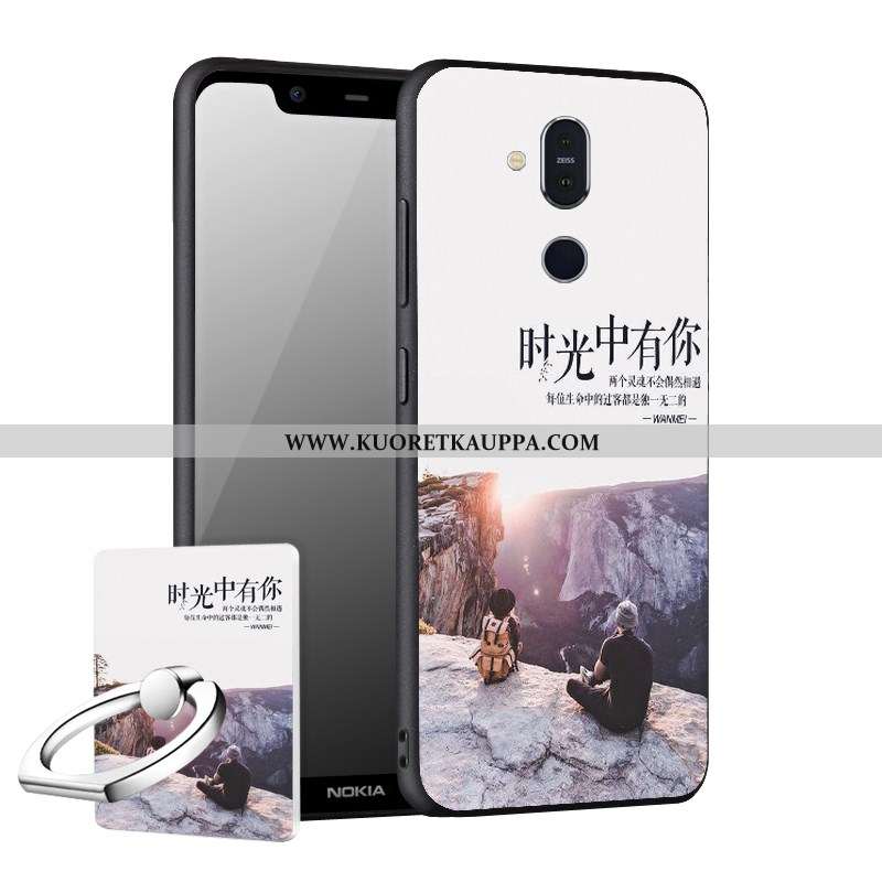 Kuori Nokia 8.1, Kuoret Nokia 8.1, Kotelo Nokia 8.1 Suojaus Pesty Suede Puhelimen Murtumaton Uusi Mu