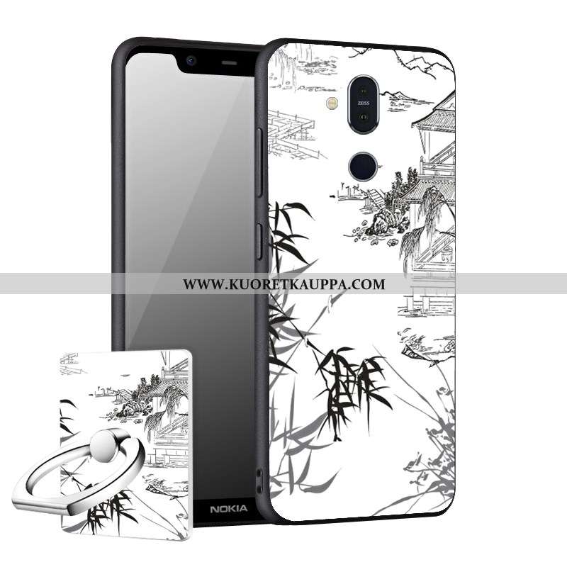 Kuori Nokia 8.1, Kuoret Nokia 8.1, Kotelo Nokia 8.1 Suojaus Pesty Suede Puhelimen Murtumaton Uusi Mu