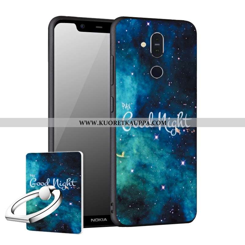 Kuori Nokia 8.1, Kuoret Nokia 8.1, Kotelo Nokia 8.1 Suojaus Pesty Suede Puhelimen Murtumaton Uusi Mu