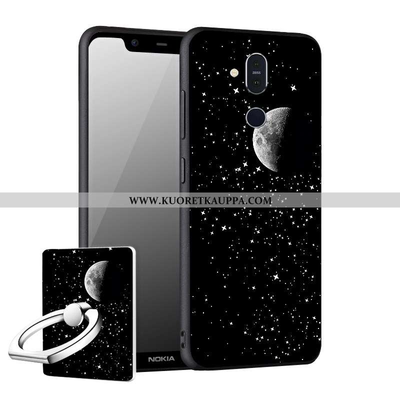 Kuori Nokia 8.1, Kuoret Nokia 8.1, Kotelo Nokia 8.1 Suojaus Pesty Suede Puhelimen Murtumaton Uusi Mu