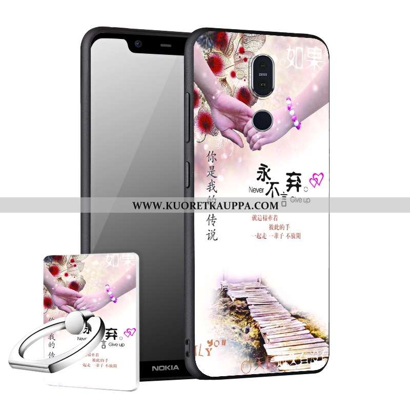 Kuori Nokia 8.1, Kuoret Nokia 8.1, Kotelo Nokia 8.1 Suojaus Pesty Suede Puhelimen Murtumaton Uusi Mu