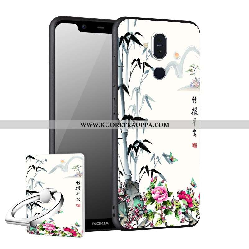 Kuori Nokia 8.1, Kuoret Nokia 8.1, Kotelo Nokia 8.1 Suojaus Pesty Suede Puhelimen Murtumaton Uusi Mu