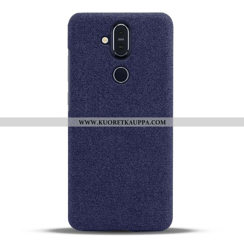 Kuori Nokia 8.1, Kuoret Nokia 8.1, Kotelo Nokia 8.1 Suojaus Valo Yksinkertainen Musta Mustat