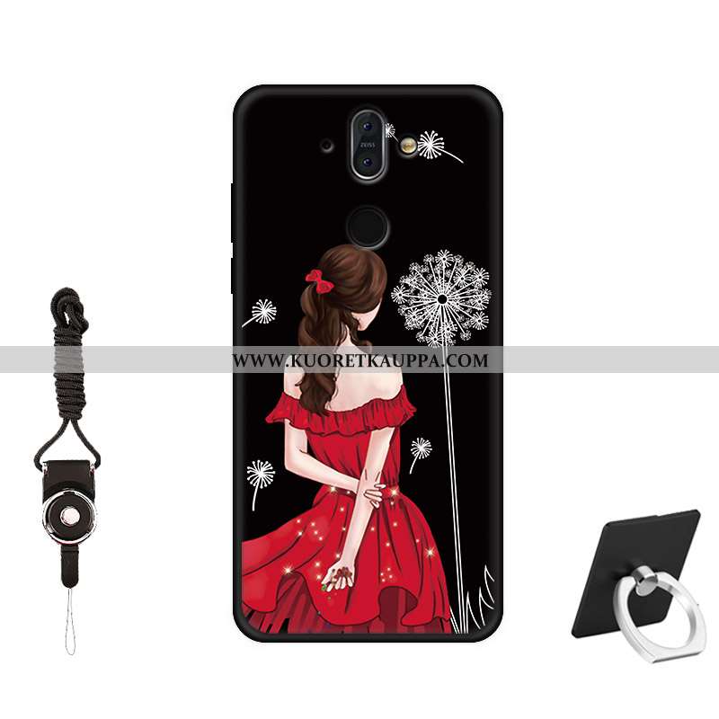 Kuori Nokia 8 Sirocco, Kuoret Nokia 8 Sirocco, Kotelo Nokia 8 Sirocco Lasi Pesty Suede Näytönsuojus 