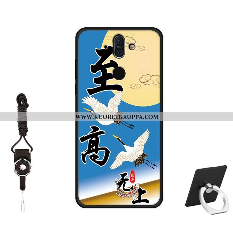 Kuori Nokia 8 Sirocco, Kuoret Nokia 8 Sirocco, Kotelo Nokia 8 Sirocco Lasi Pesty Suede Näytönsuojus 