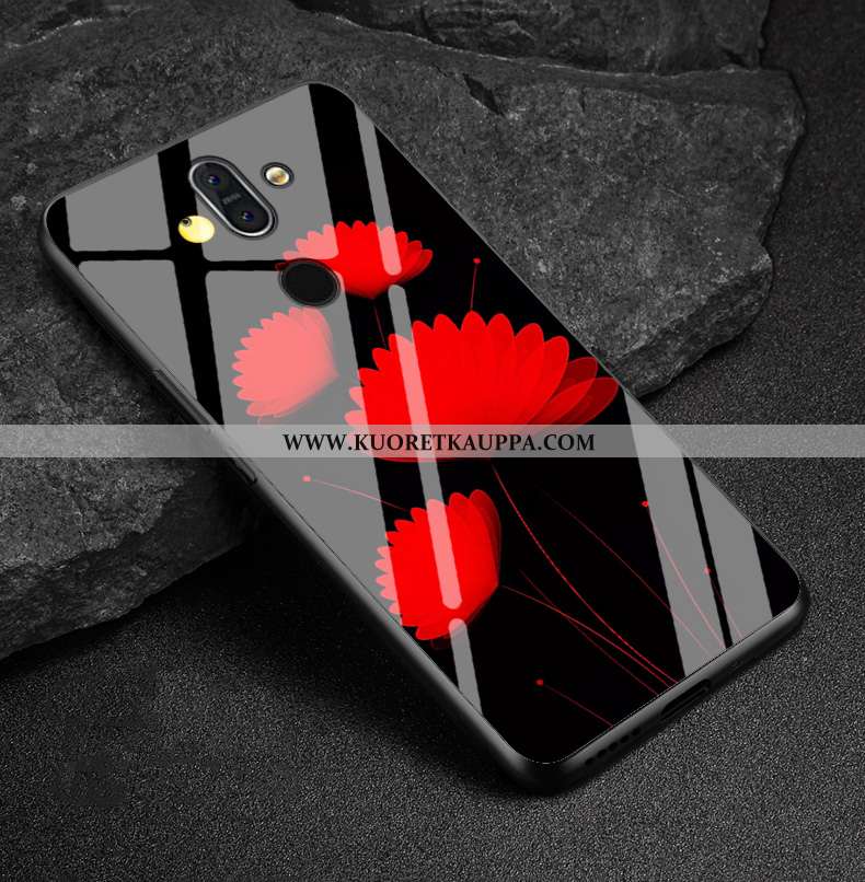 Kuori Nokia 8 Sirocco, Kuoret Nokia 8 Sirocco, Kotelo Nokia 8 Sirocco Luova Sarjakuva Punainen Puhel