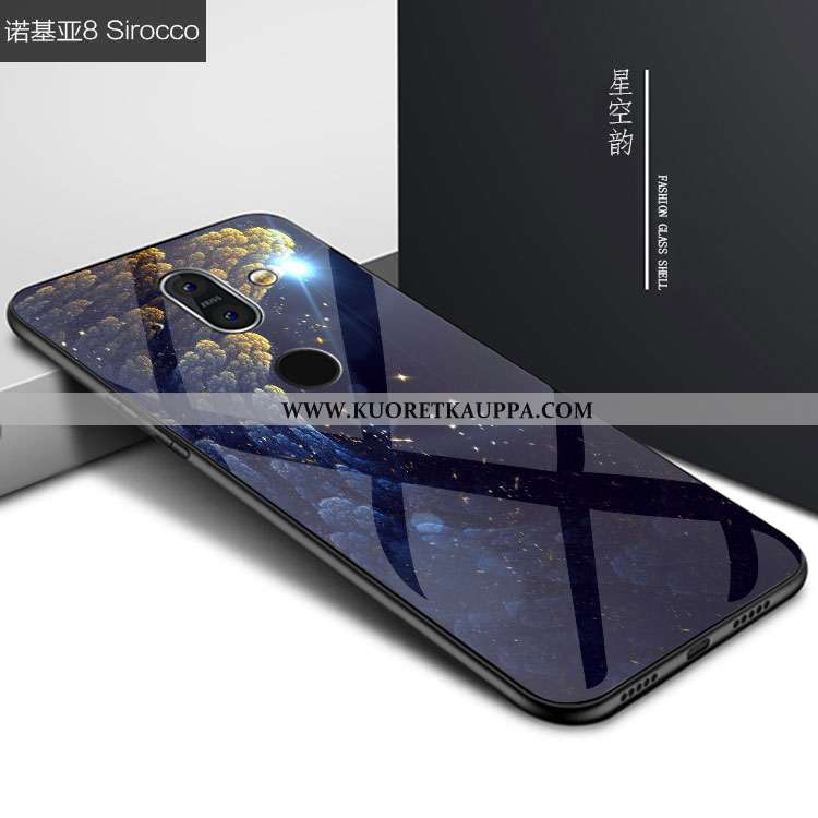 Kuori Nokia 8 Sirocco, Kuoret Nokia 8 Sirocco, Kotelo Nokia 8 Sirocco Persoonallisuus Suuntaus Musta