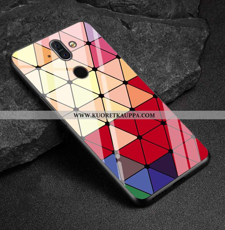 Kuori Nokia 8 Sirocco, Kuoret Nokia 8 Sirocco, Kotelo Nokia 8 Sirocco Suojaus Lasi Luova Vihreä