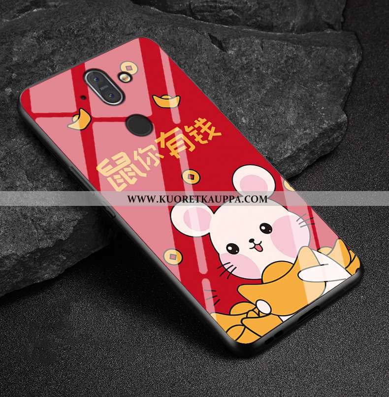 Kuori Nokia 8 Sirocco, Kuoret Nokia 8 Sirocco, Kotelo Nokia 8 Sirocco Suojaus Lasi Rotta Rikkaus Pun