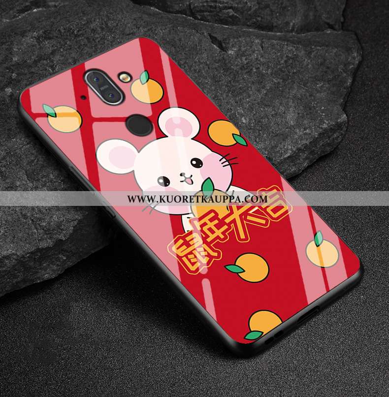 Kuori Nokia 8 Sirocco, Kuoret Nokia 8 Sirocco, Kotelo Nokia 8 Sirocco Suojaus Lasi Rotta Rikkaus Pun