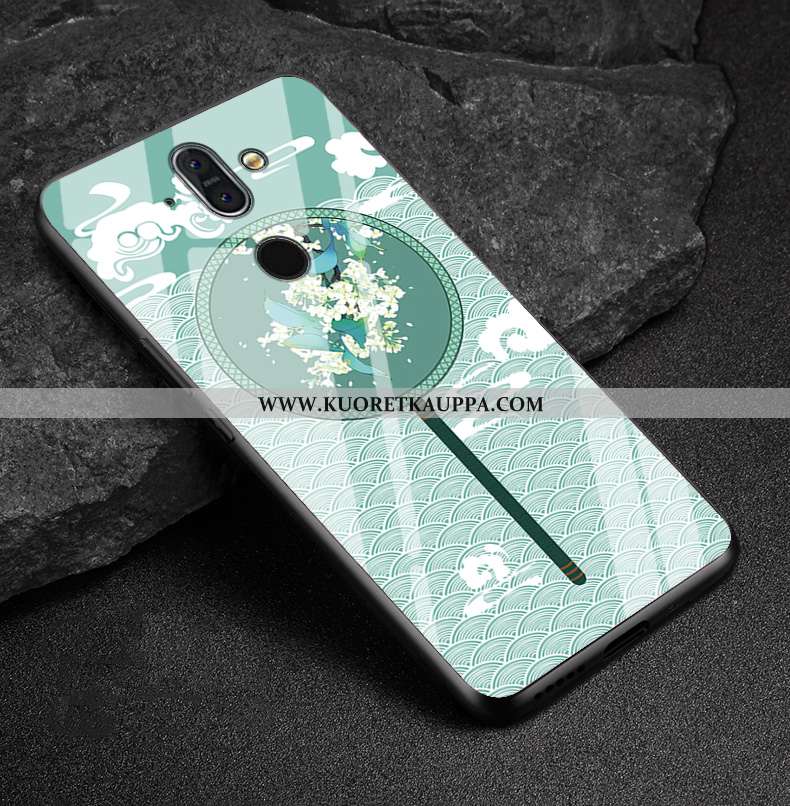 Kuori Nokia 8 Sirocco, Kuoret Nokia 8 Sirocco, Kotelo Nokia 8 Sirocco Suojaus Lasi Violetti Puhelime