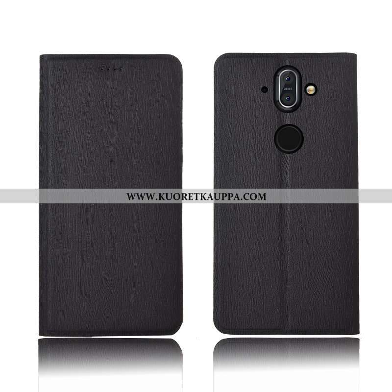 Kuori Nokia 8 Sirocco, Kuoret Nokia 8 Sirocco, Kotelo Nokia 8 Sirocco Suojaus Nahkakuori Puu Uusi Pe