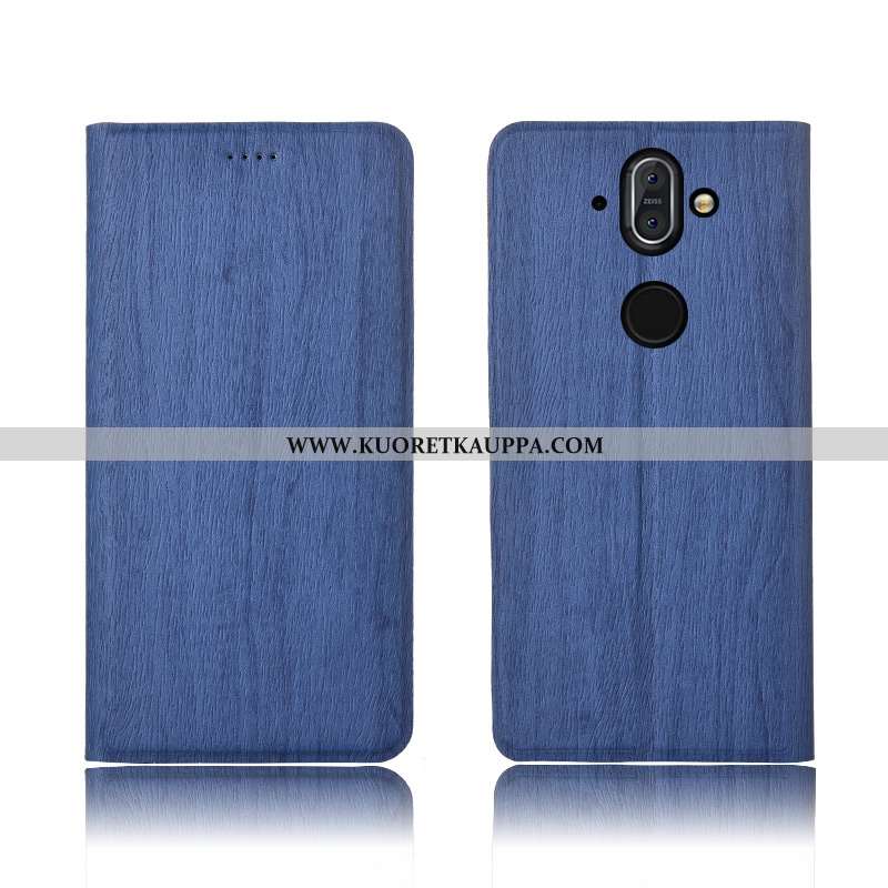 Kuori Nokia 8 Sirocco, Kuoret Nokia 8 Sirocco, Kotelo Nokia 8 Sirocco Suojaus Nahkakuori Puu Uusi Pe