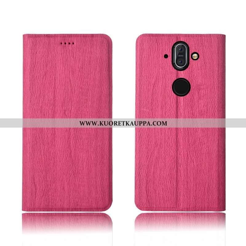 Kuori Nokia 8 Sirocco, Kuoret Nokia 8 Sirocco, Kotelo Nokia 8 Sirocco Suojaus Nahkakuori Puu Uusi Pe