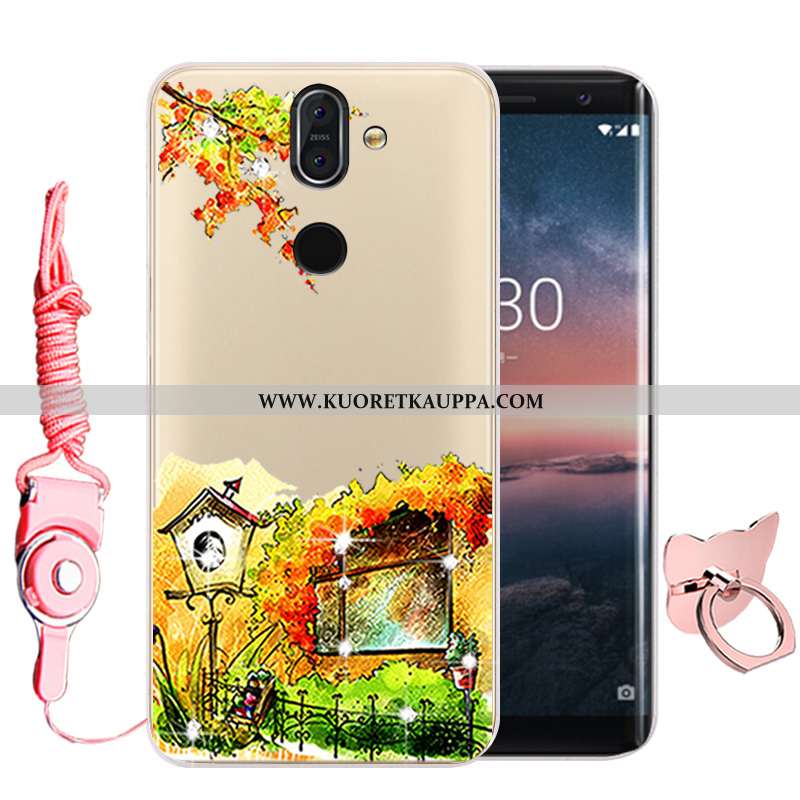 Kuori Nokia 8 Sirocco, Kuoret Nokia 8 Sirocco, Kotelo Nokia 8 Sirocco Suojaus Näytönsuojus Musta Sil