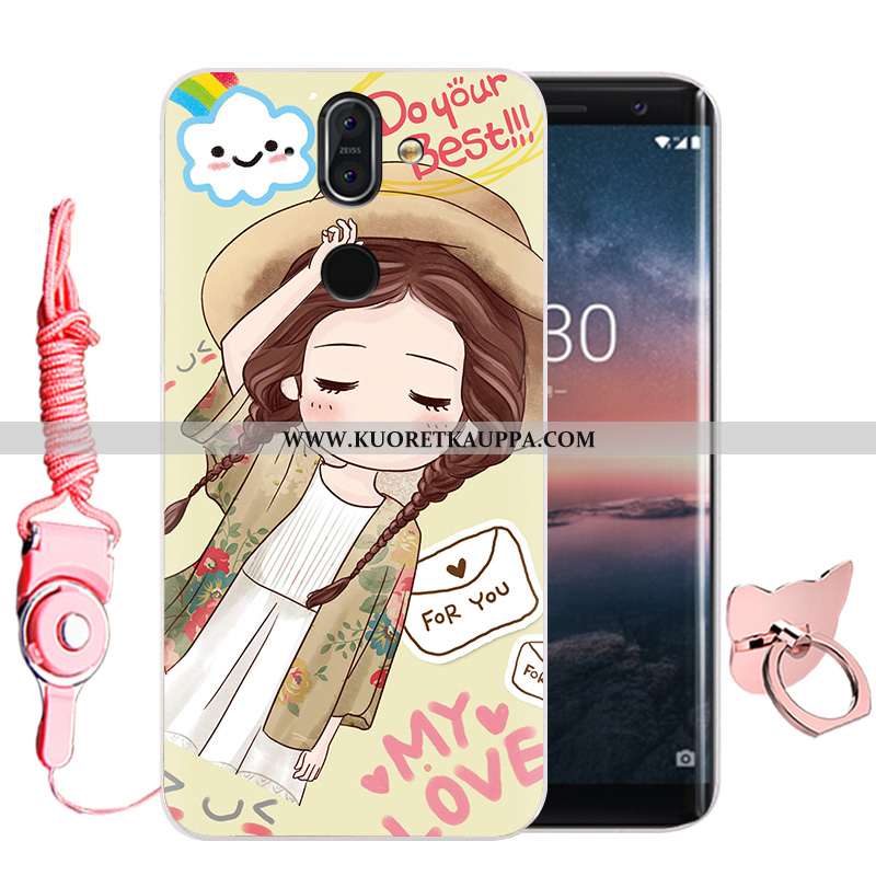 Kuori Nokia 8 Sirocco, Kuoret Nokia 8 Sirocco, Kotelo Nokia 8 Sirocco Suojaus Näytönsuojus Musta Sil