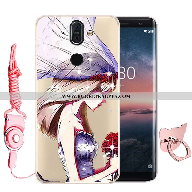 Kuori Nokia 8 Sirocco, Kuoret Nokia 8 Sirocco, Kotelo Nokia 8 Sirocco Suojaus Näytönsuojus Musta Sil