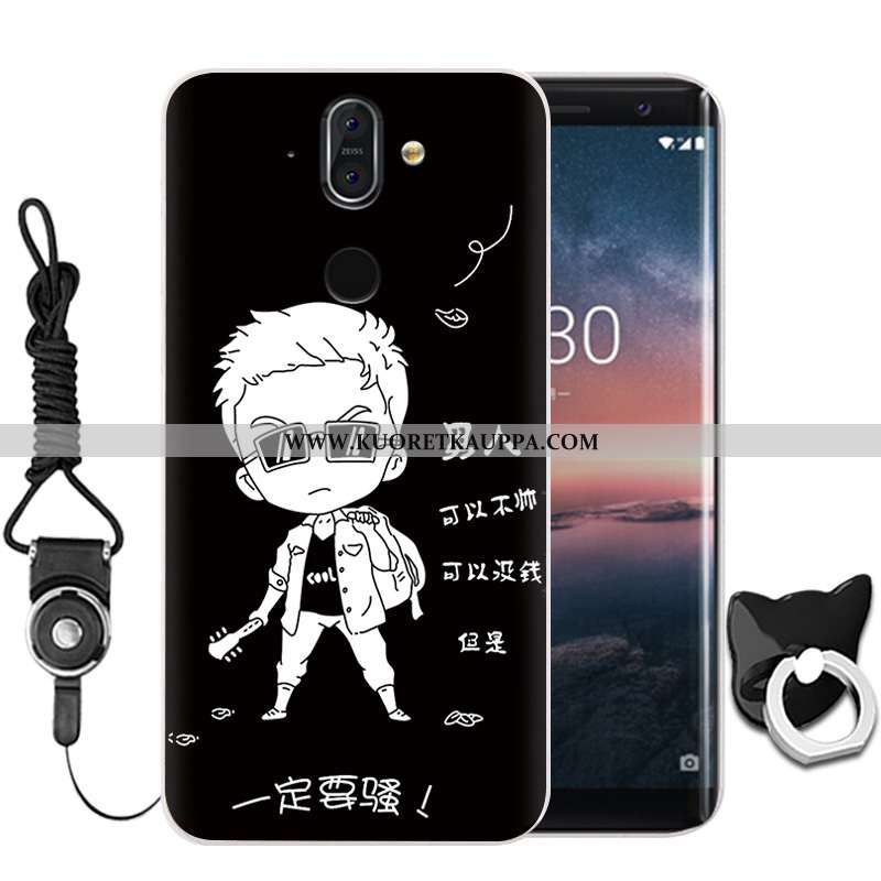 Kuori Nokia 8 Sirocco, Kuoret Nokia 8 Sirocco, Kotelo Nokia 8 Sirocco Suojaus Näytönsuojus Musta Sil