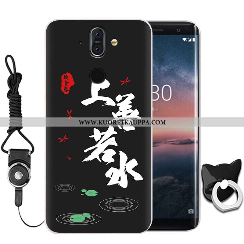 Kuori Nokia 8 Sirocco, Kuoret Nokia 8 Sirocco, Kotelo Nokia 8 Sirocco Suojaus Näytönsuojus Musta Sil