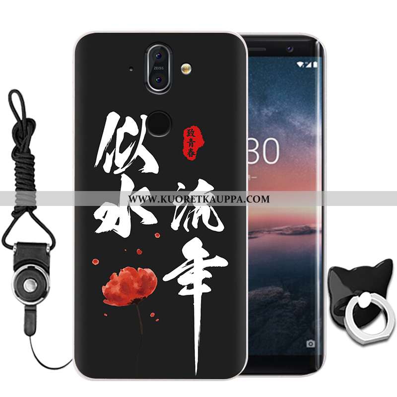 Kuori Nokia 8 Sirocco, Kuoret Nokia 8 Sirocco, Kotelo Nokia 8 Sirocco Suojaus Näytönsuojus Musta Sil