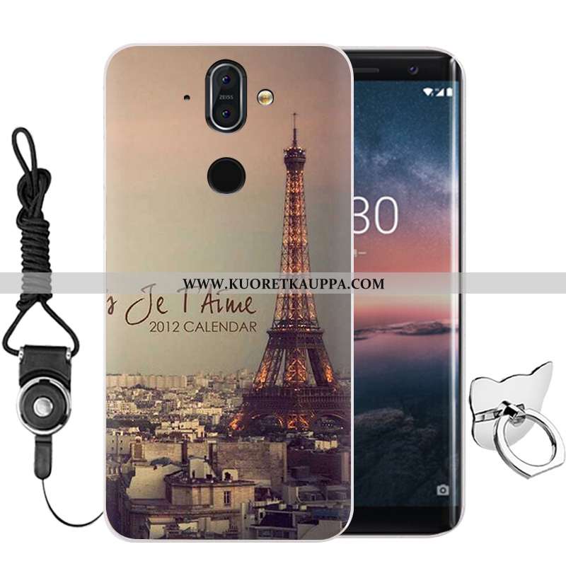 Kuori Nokia 8 Sirocco, Kuoret Nokia 8 Sirocco, Kotelo Nokia 8 Sirocco Suojaus Näytönsuojus Musta Sil