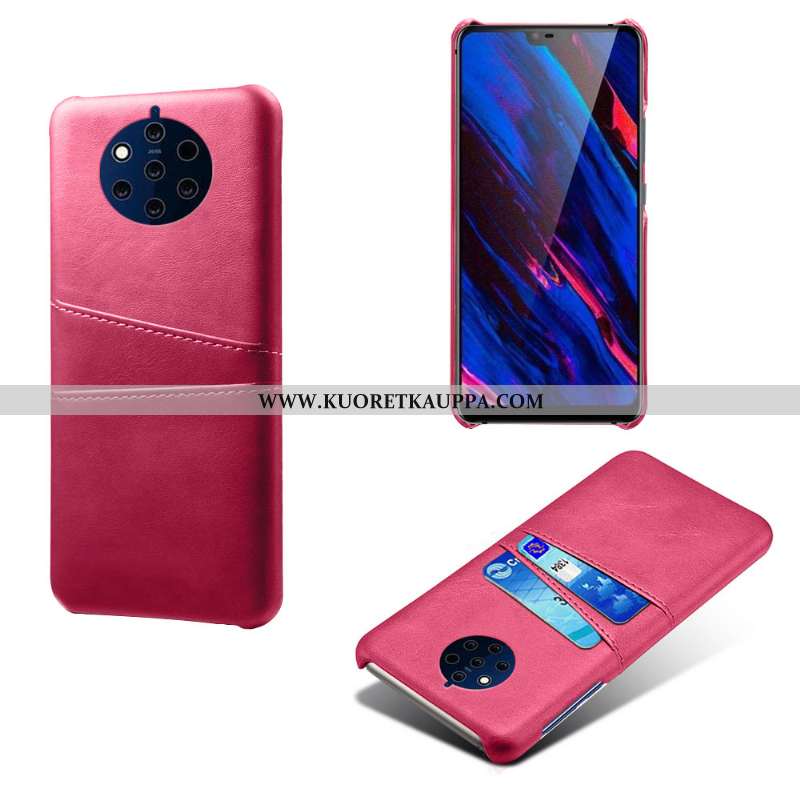 Kuori Nokia 9 Pureview, Kuoret Nokia 9 Pureview, Kotelo Nokia 9 Pureview Nahka Murtumaton Kortti Puh
