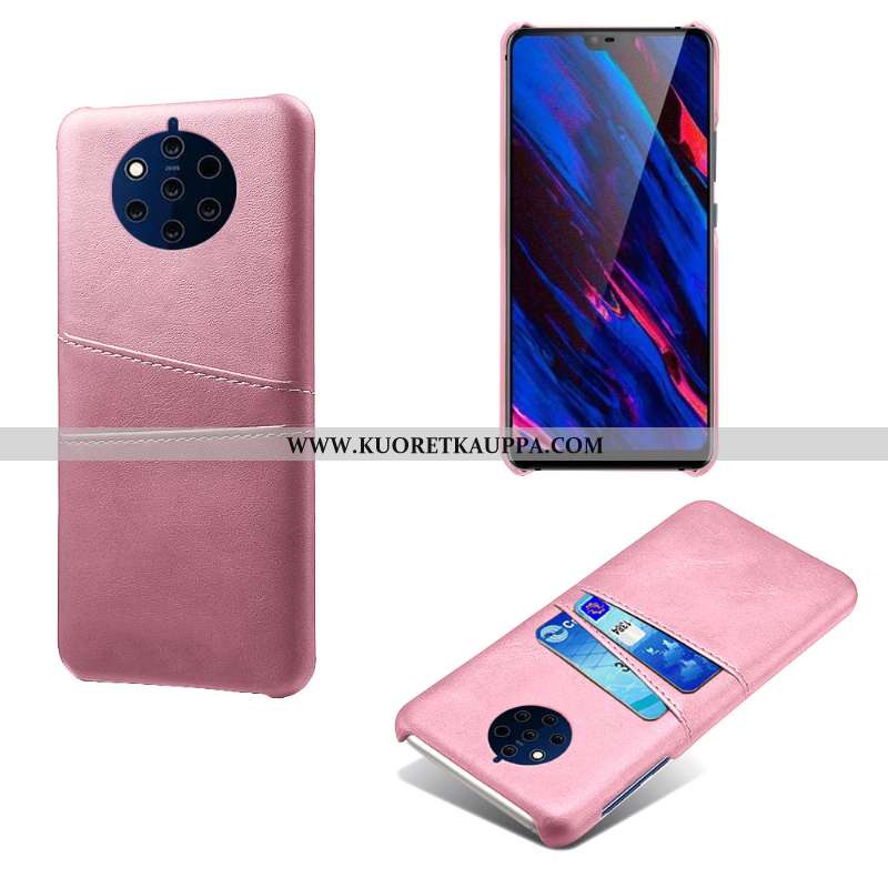 Kuori Nokia 9 Pureview, Kuoret Nokia 9 Pureview, Kotelo Nokia 9 Pureview Nahka Murtumaton Kortti Puh